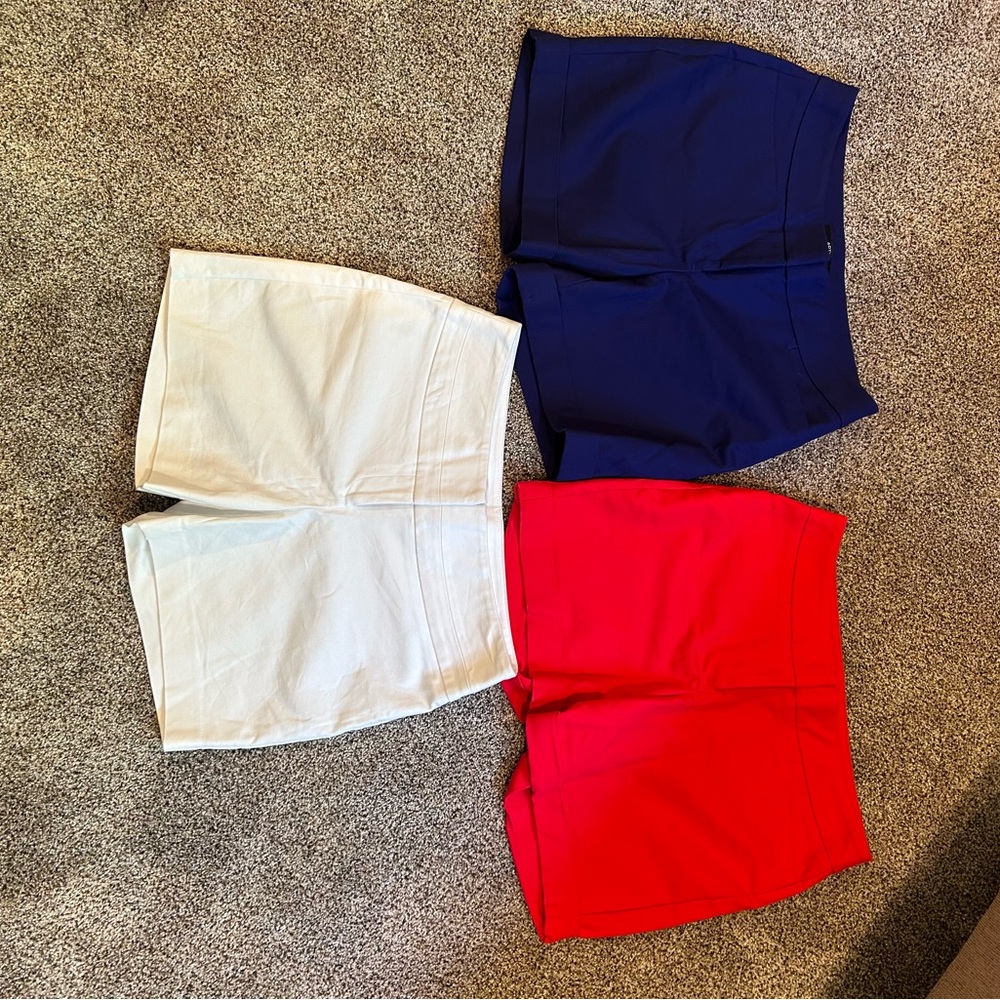 Bundle of Three - Apt. 9 Red, White and Blue Shorts